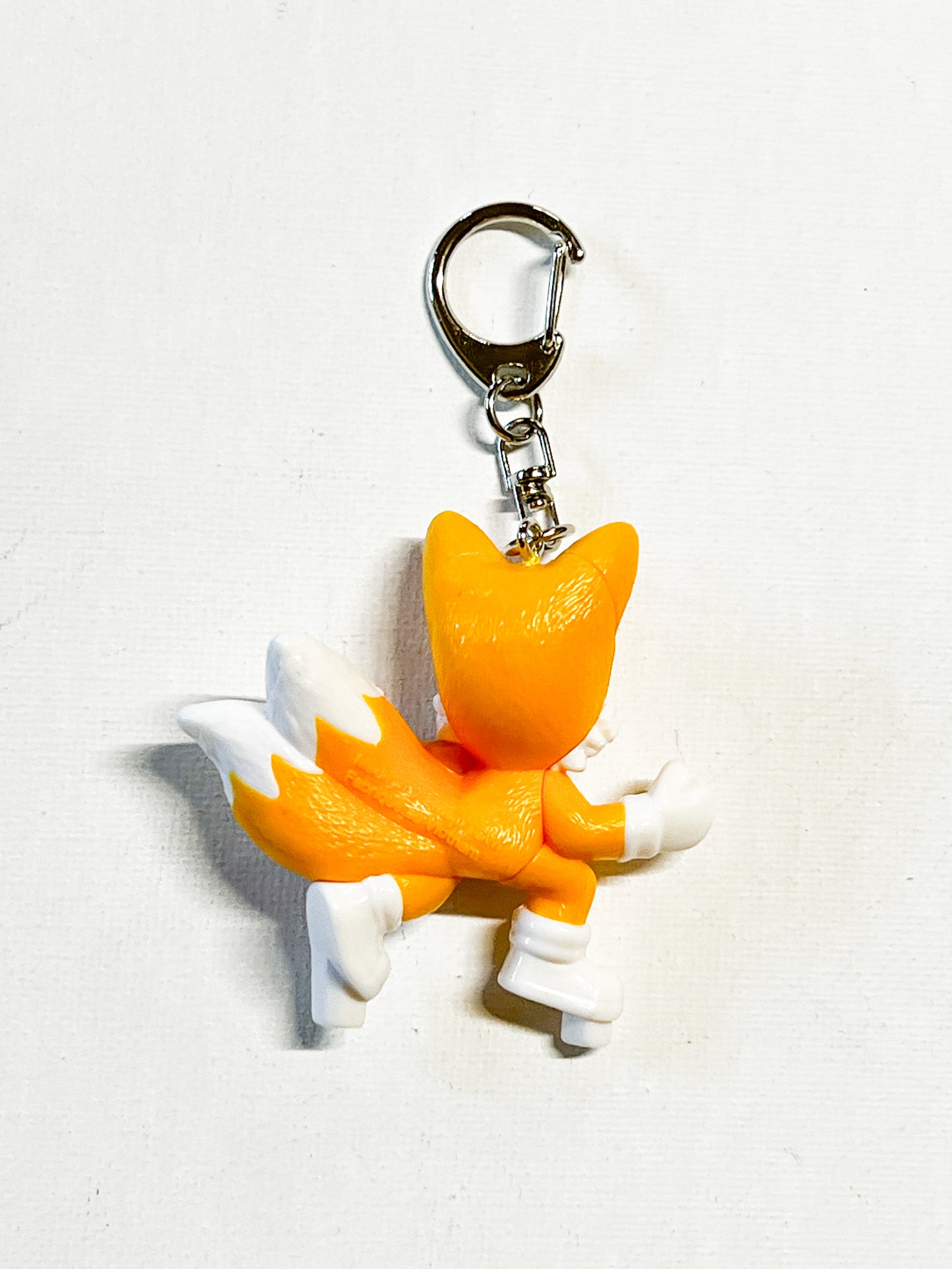 Upcycled Two-Tailed Fox Keychain