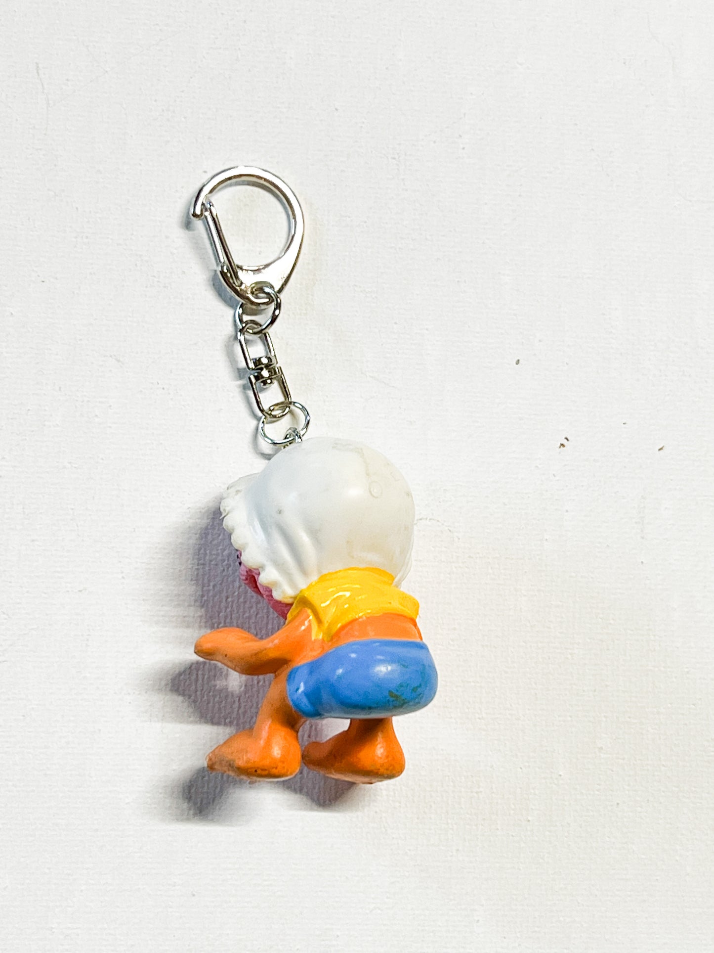 Upcycled Rock Drummer-Inspired Toy Keychain – Handmade Eco-Friendly Charm