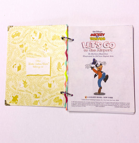 Travel Upcycled Book Journal – Handmade Eco Friendly Storybook Notebook