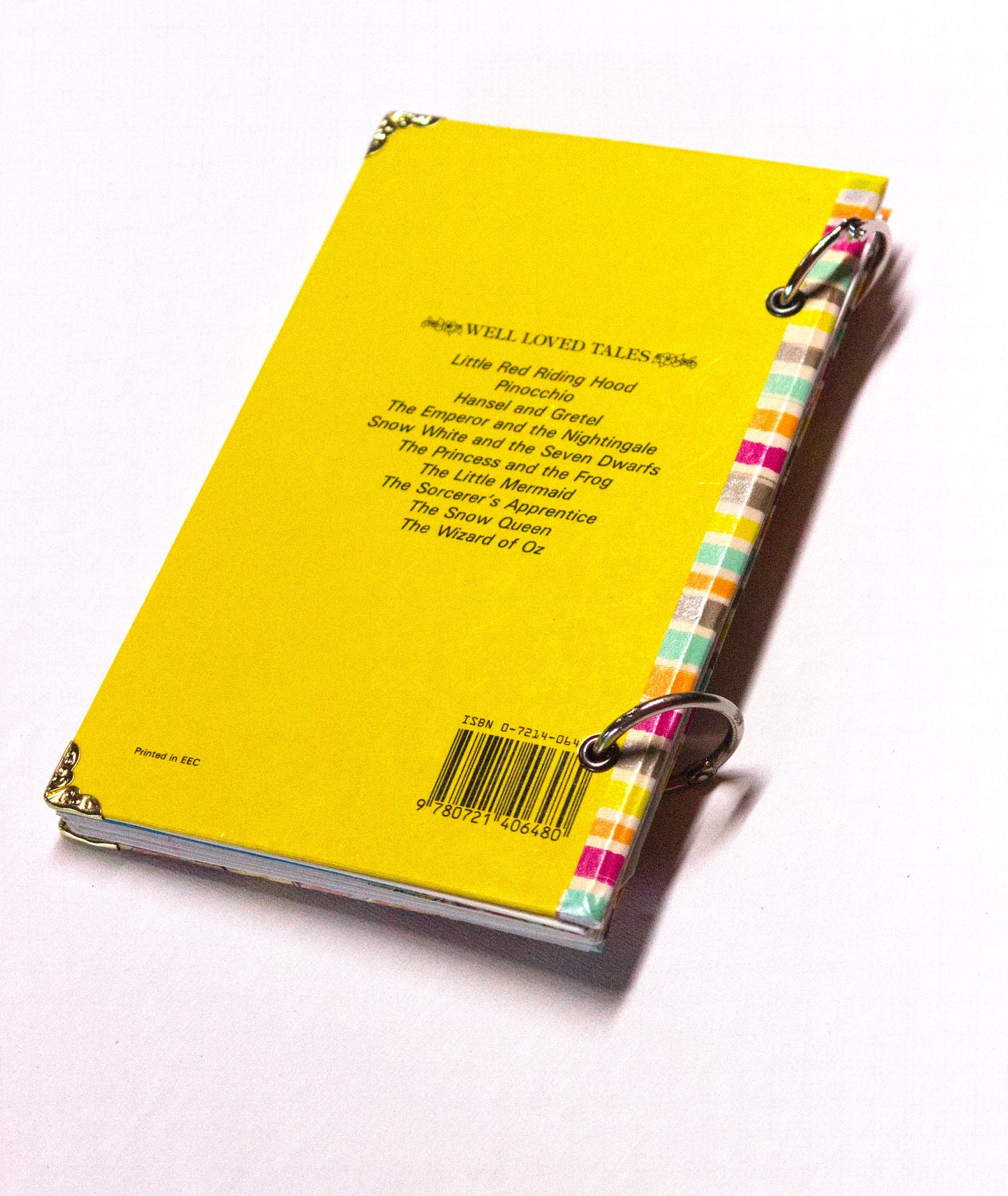 Snow White Upcycled Book Journal – Handmade Eco Friendly Storybook Mini Notebook