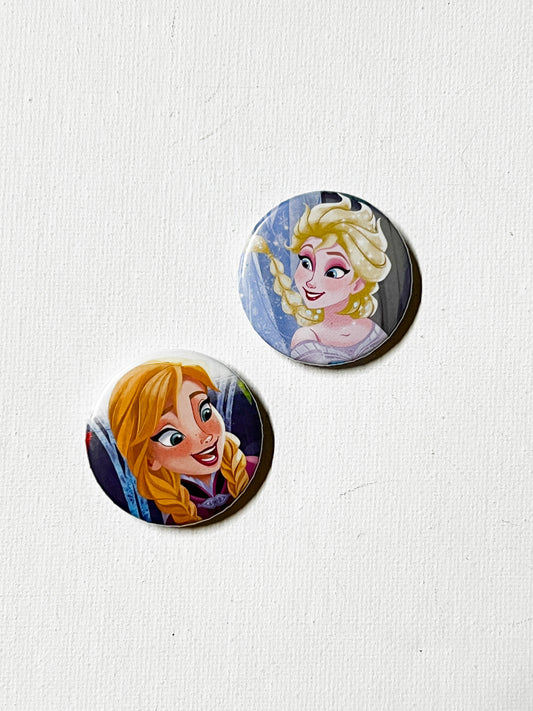 Ice Princess Inspired Magnet Set – Upcycled Handmade Magnets