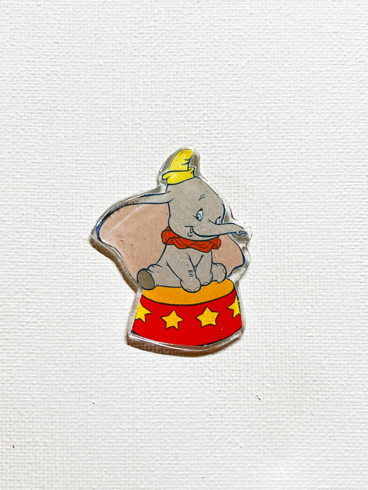 Upcycled Circus Elephant Handmade Pin – Recycled Storybook Pin – Book Page Art Pin – Small Batch Resin