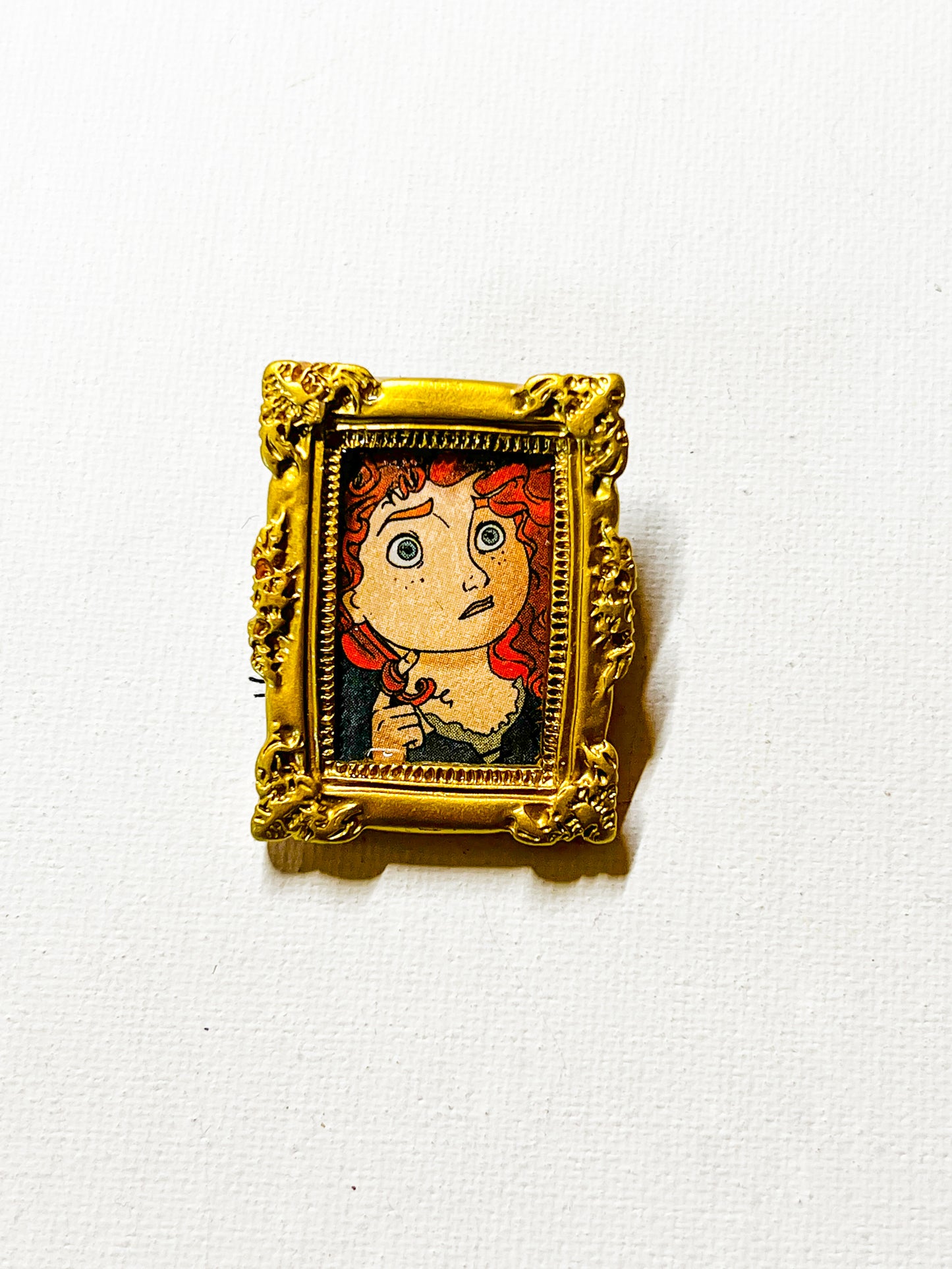 Upcycled Book Vintage-Inspired Frame Portrait Brooch