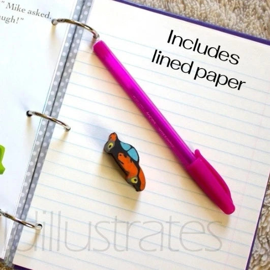 Monster Upcycled Book Journal – Handmade Eco Friendly Storybook Notebook