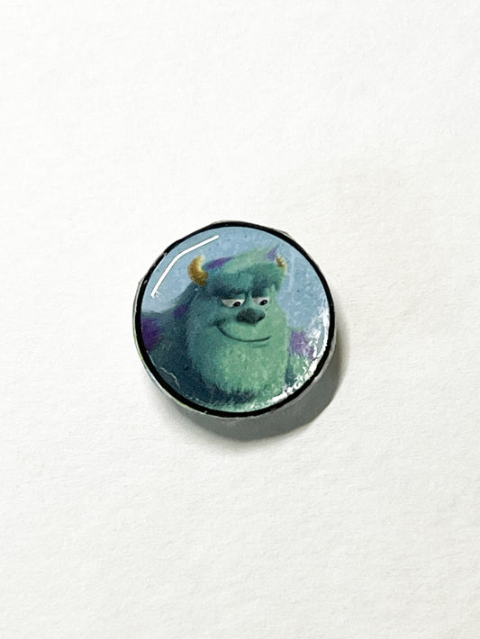 Upcycled Handmade Monster-Inspired Pin | Salvaged Book Art Accessory