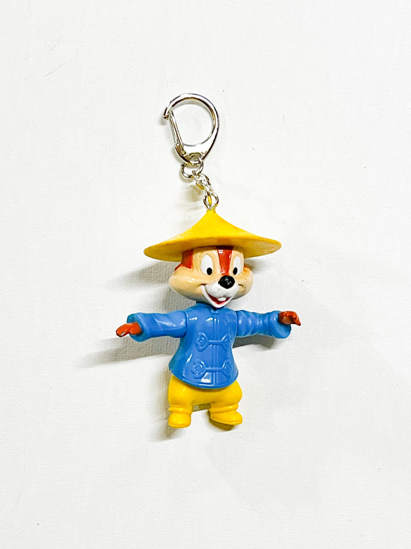 Mischievous Chipmunk Upcycled Toy Keychain