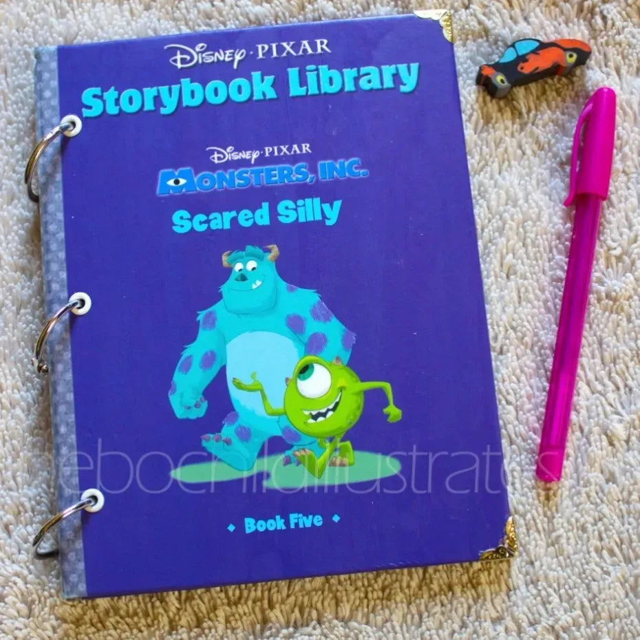 Monster Upcycled Book Journal – Handmade Eco Friendly Storybook Notebook