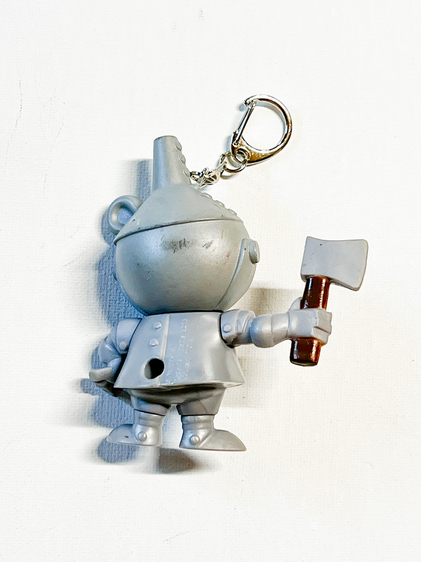 Upcycled Silver Robot Keychain