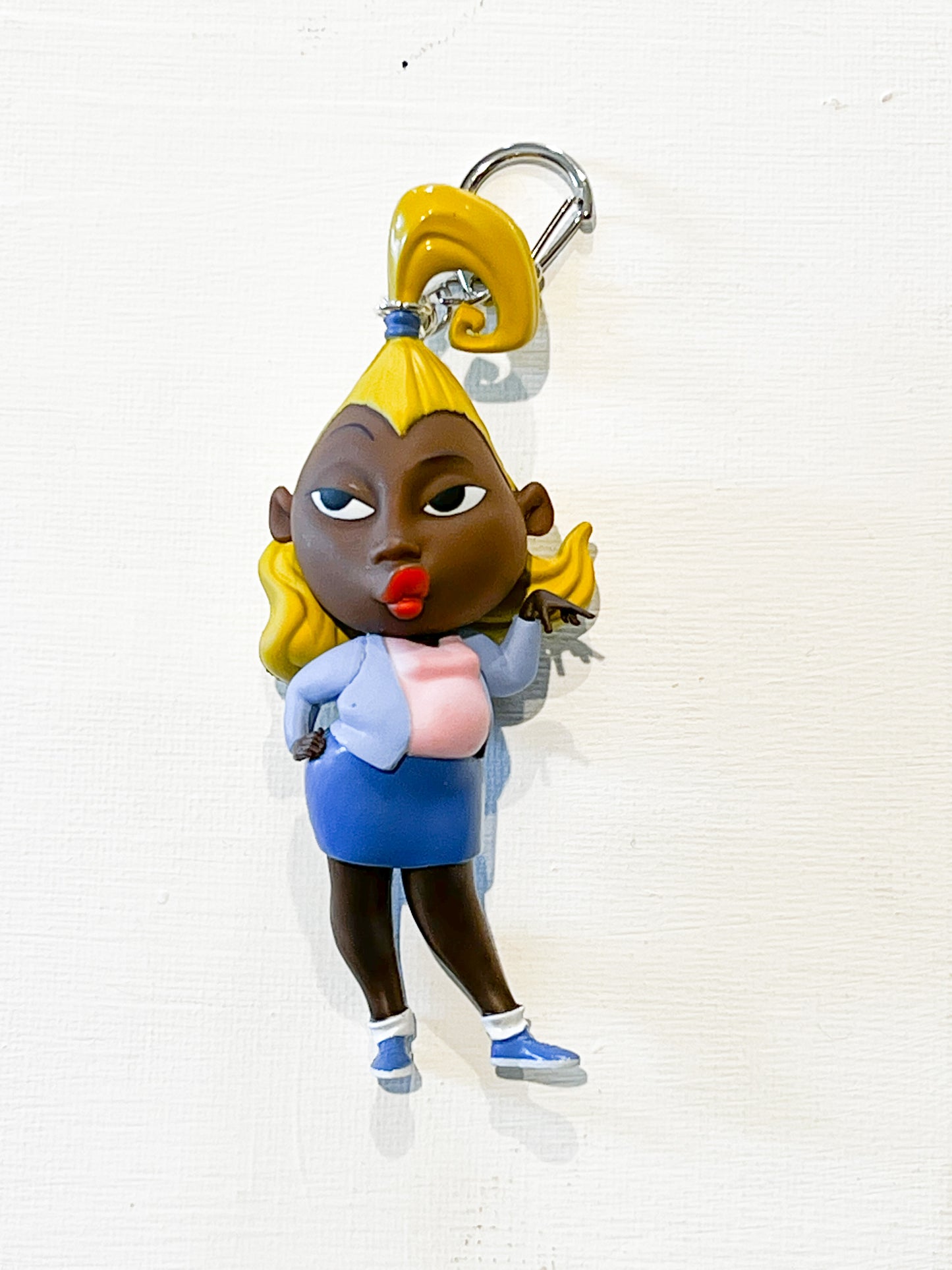 ✨ Upcycled Sassy Cartoon-Inspired Keychain ✨