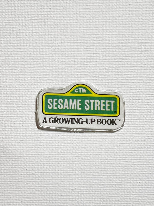 Upcycled Street Sign Handmade Pin – Recycled Storybook Pin – Book Page Art Pin – Small Batch Resin B Grade