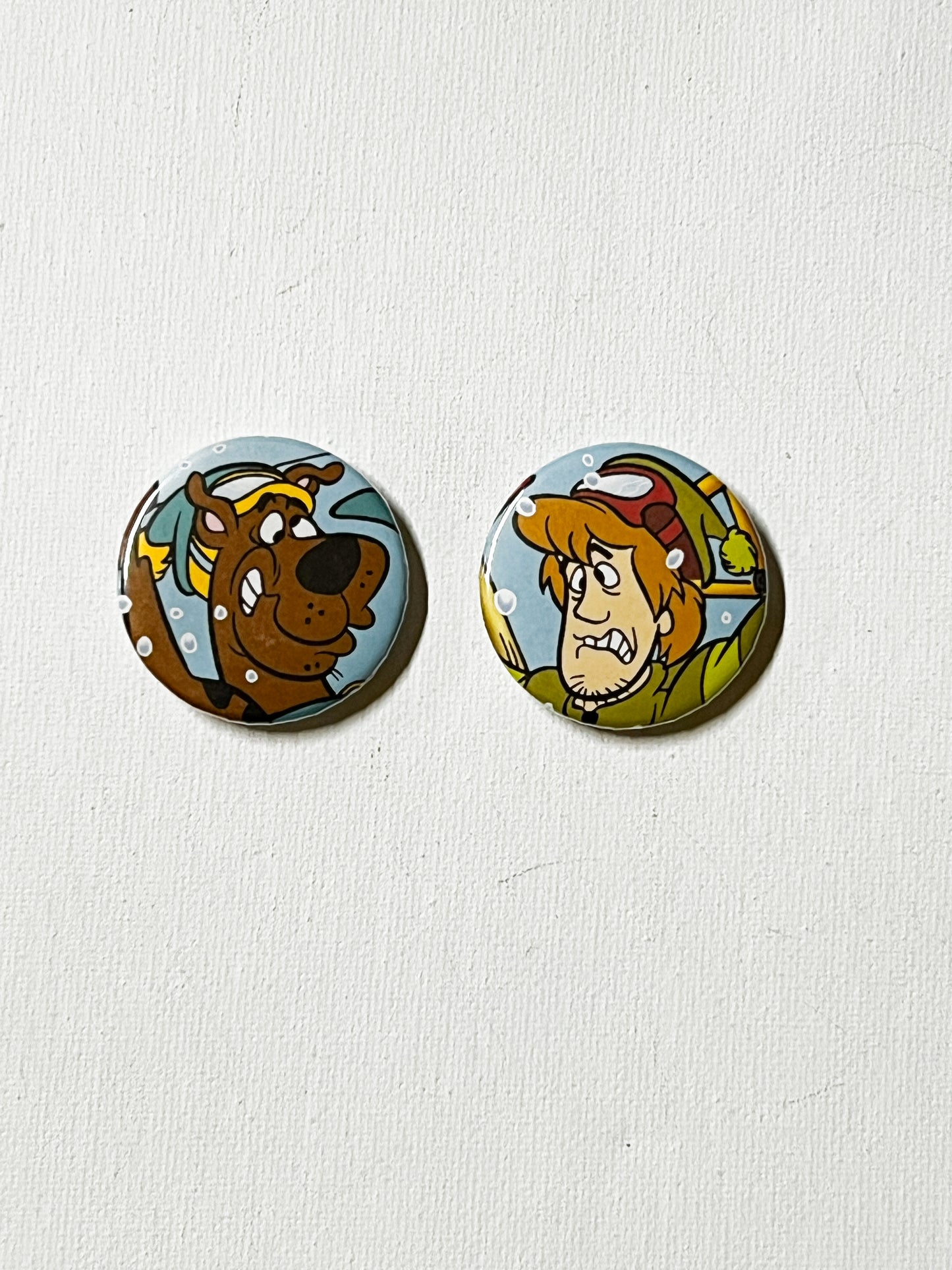 Retro Mystery Cartoon Magnet Set – Handmade Upcycled Magnets