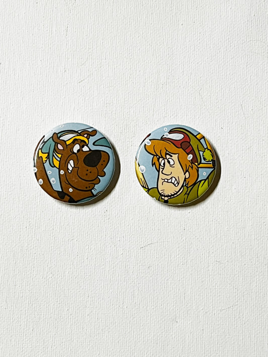 Retro Mystery Cartoon Magnet Set – Handmade Upcycled Magnets