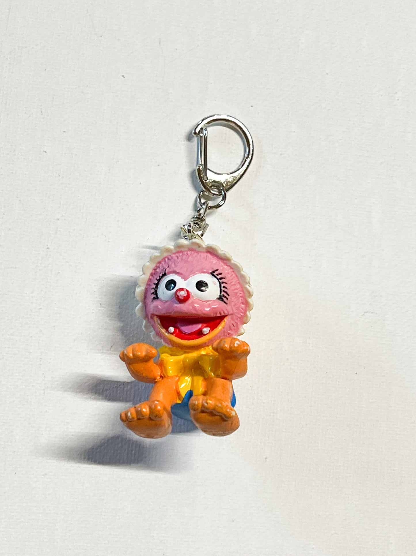 Upcycled Rock Drummer-Inspired Toy Keychain – Handmade Eco-Friendly Charm