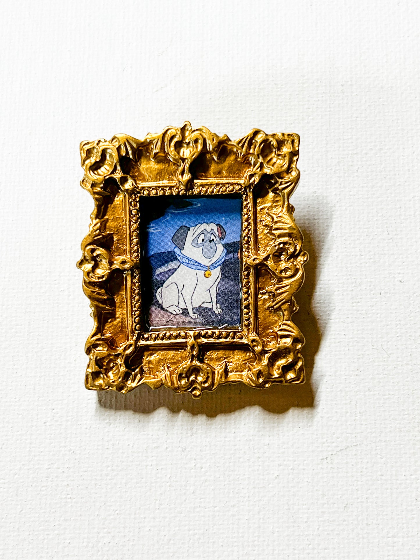 Upcycled Book Rectangle Vintage-Inspired Portrait Frame Brooch