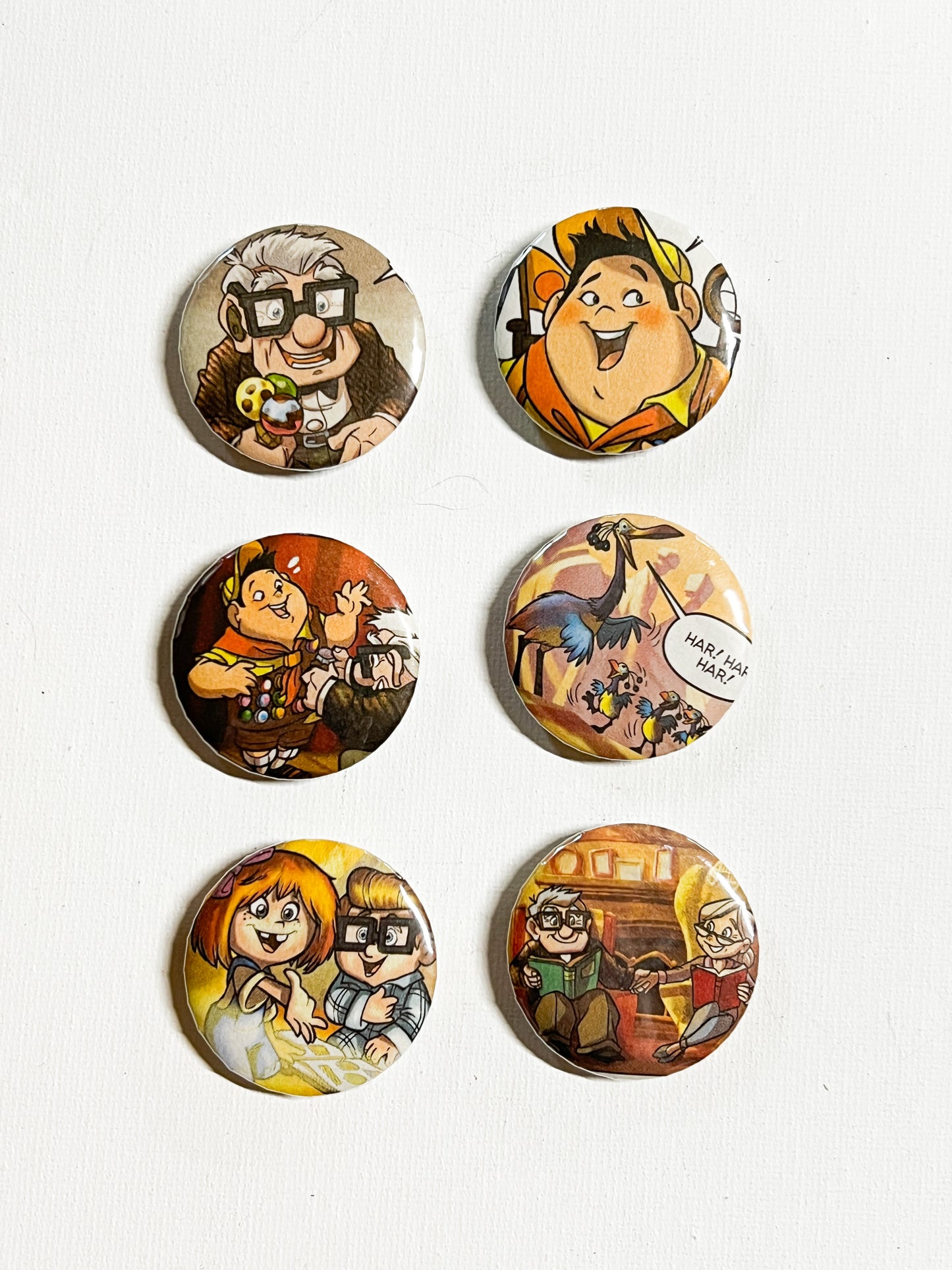Upcycled Spirit of Adventure-Inspired Fridge Magnet Set – Handmade Reclaimed Art Magnets (Set of 6)