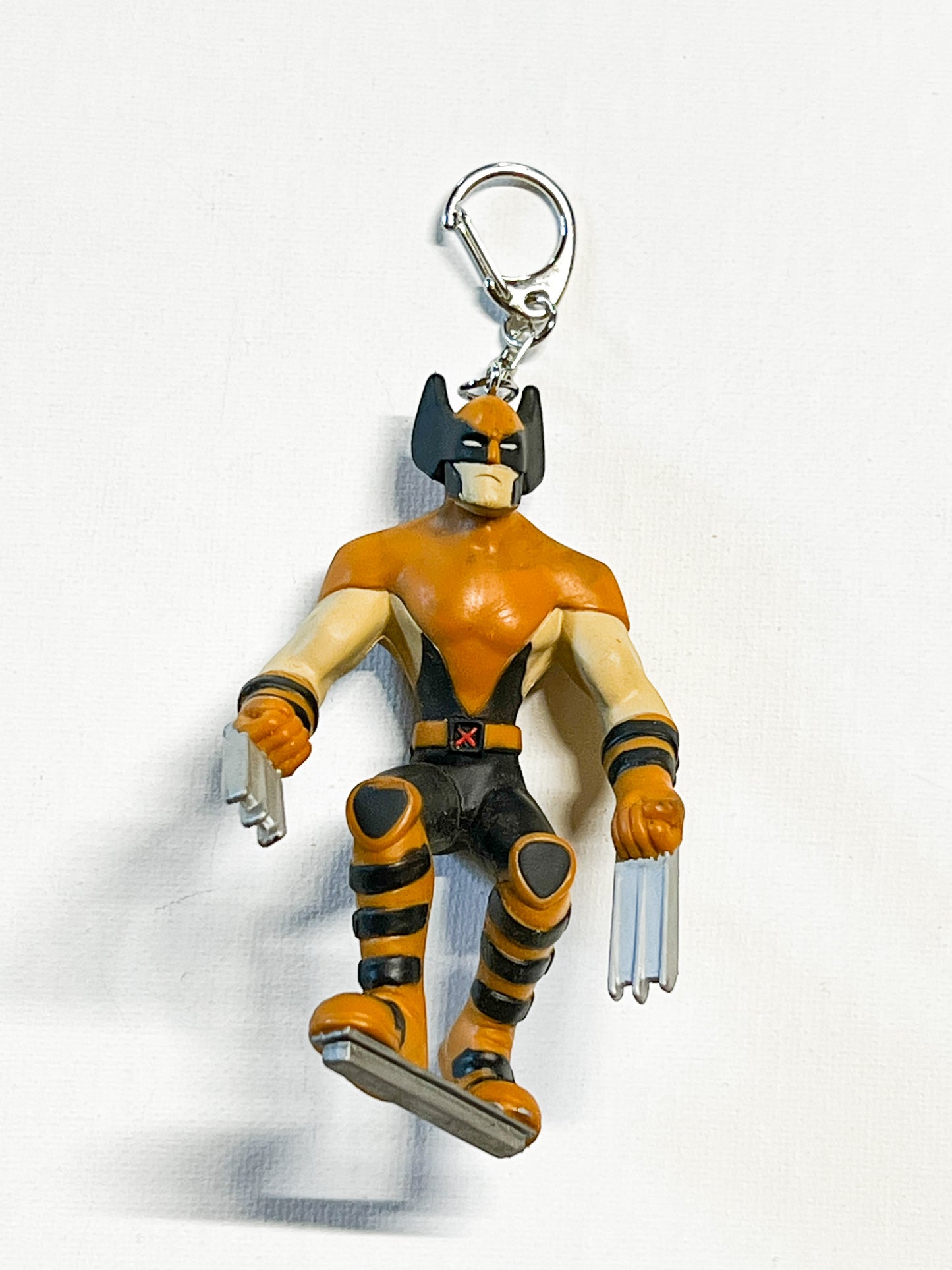 Upcycled Clawed Hero-Inspired Keychain – Handmade Eco-Friendly Character Charm