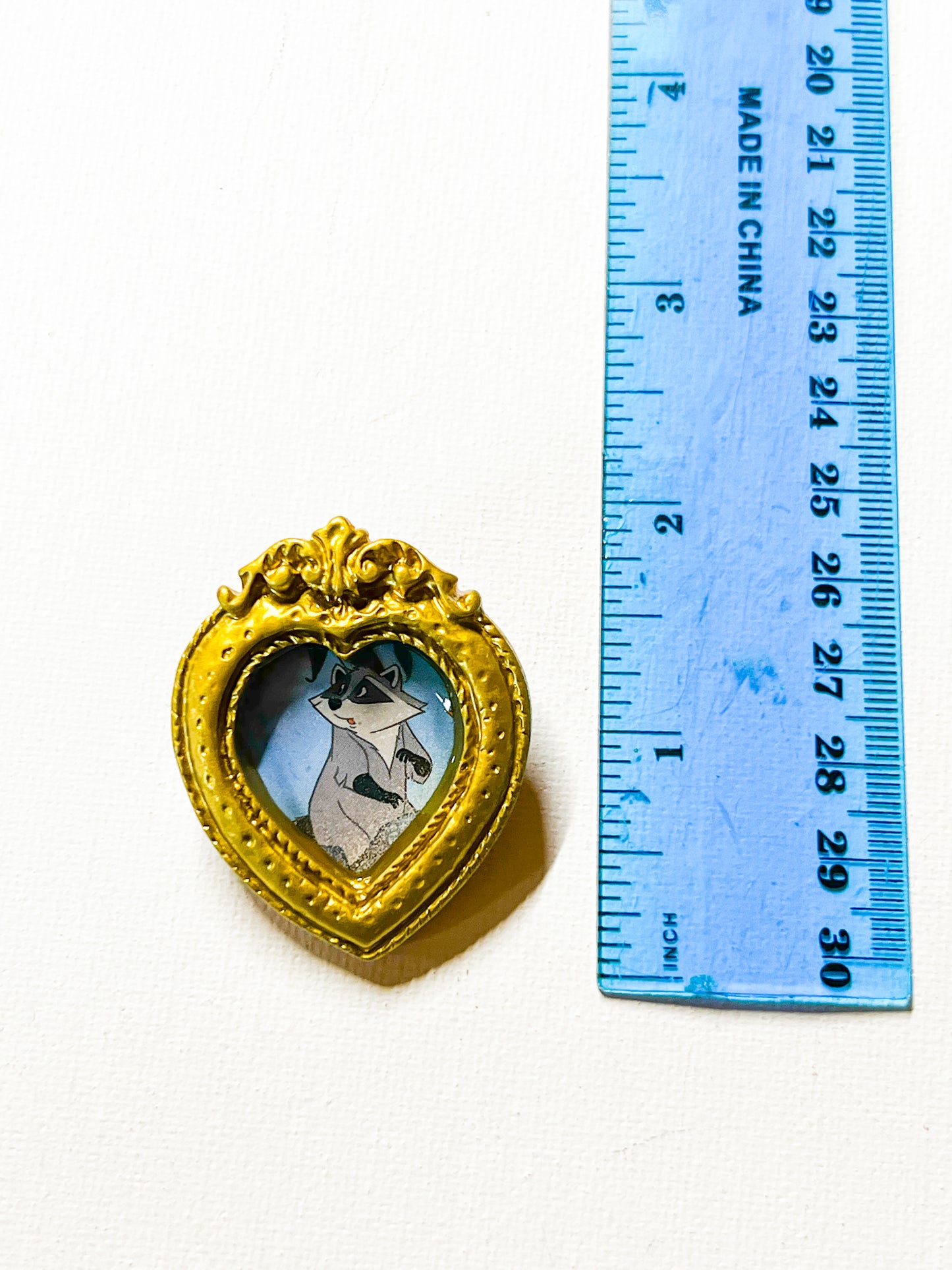 Upcycled Book Heart Vintage-Inspired Portrait Frame Brooch
