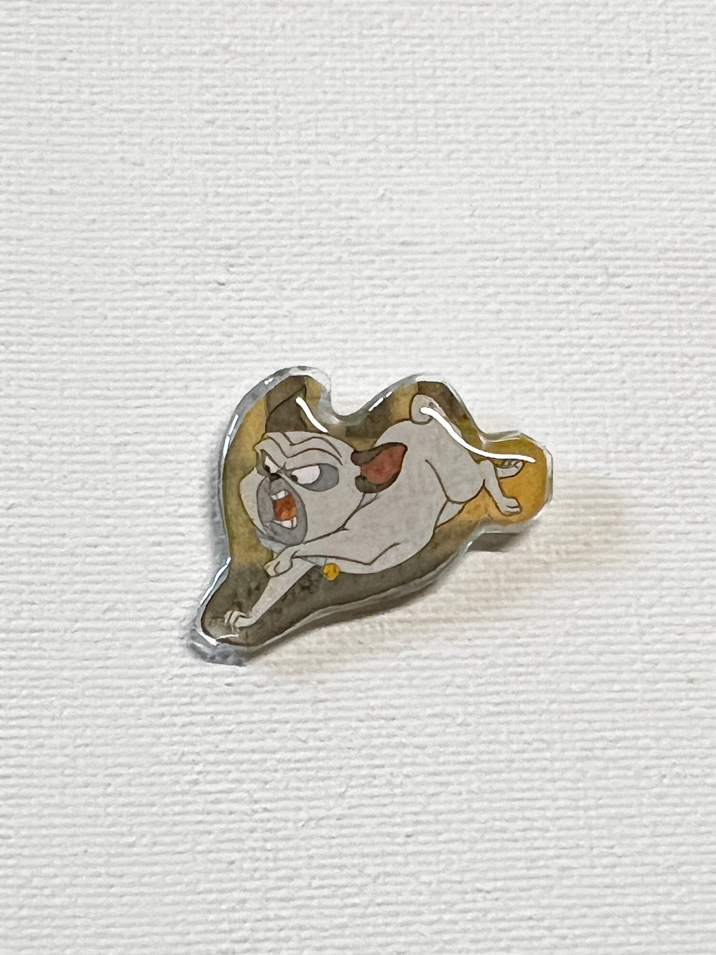 Upcycled Pug Handmade Pin – Recycled Storybook Pin – Book Page Art Pin – Small Batch Resin