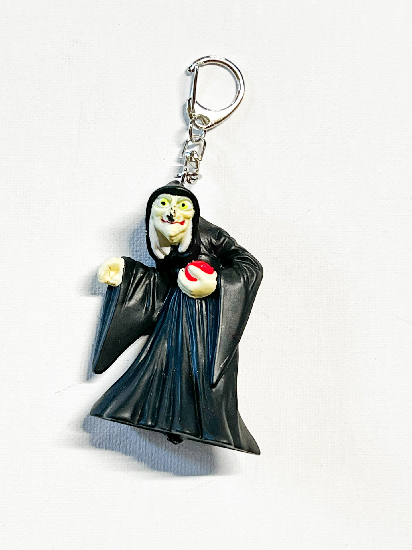 Upcycled Dark Queen-Inspired Keychain – Handmade Eco-Friendly Character Charm