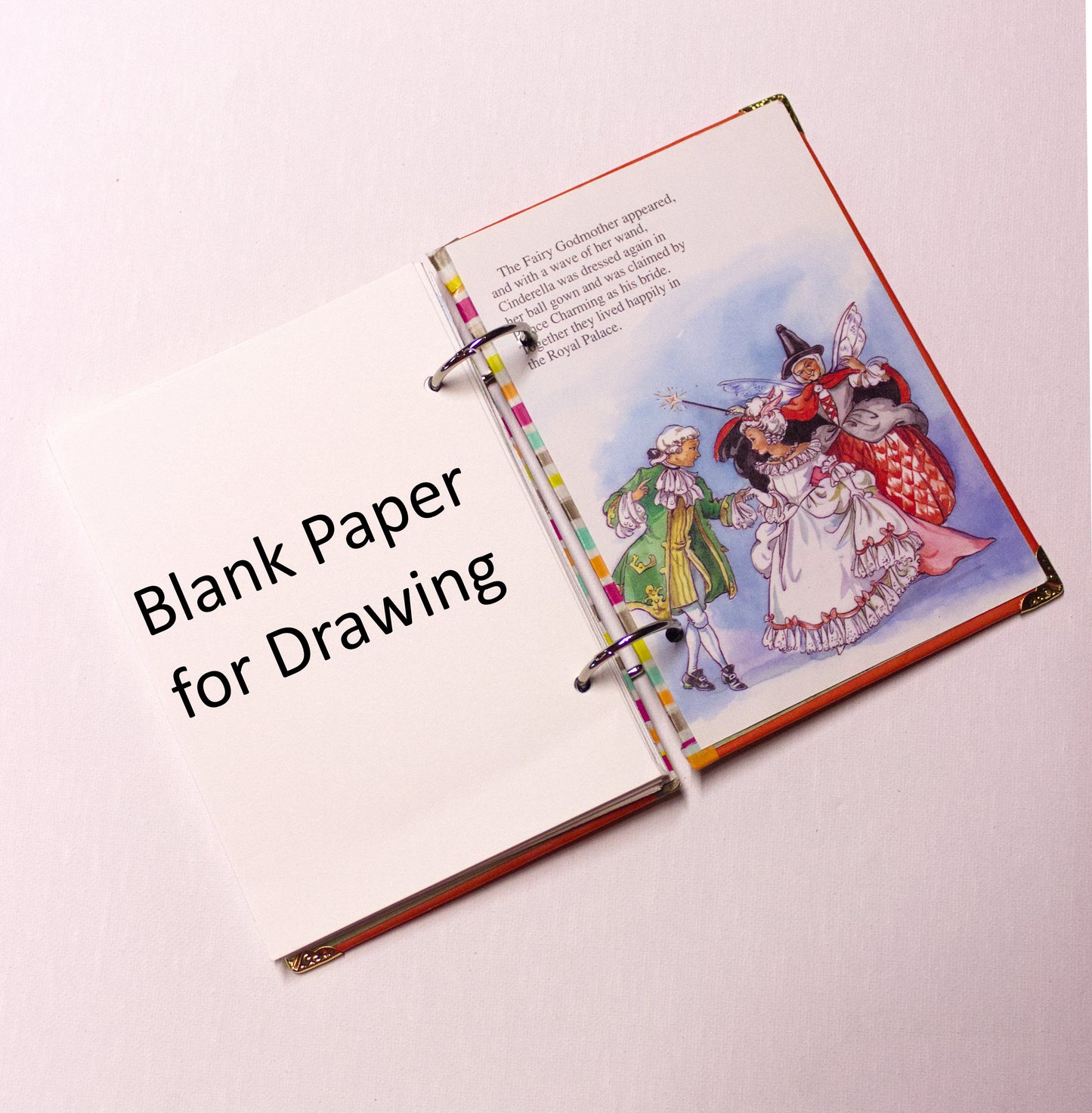 Cinderella Upcycled Book Journal – Handmade Eco Friendly Storybook Mini Notebook