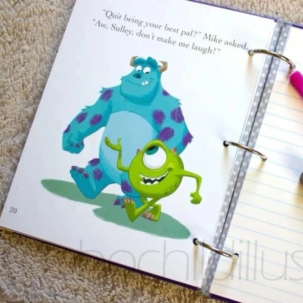 Monster Upcycled Book Journal – Handmade Eco Friendly Storybook Notebook