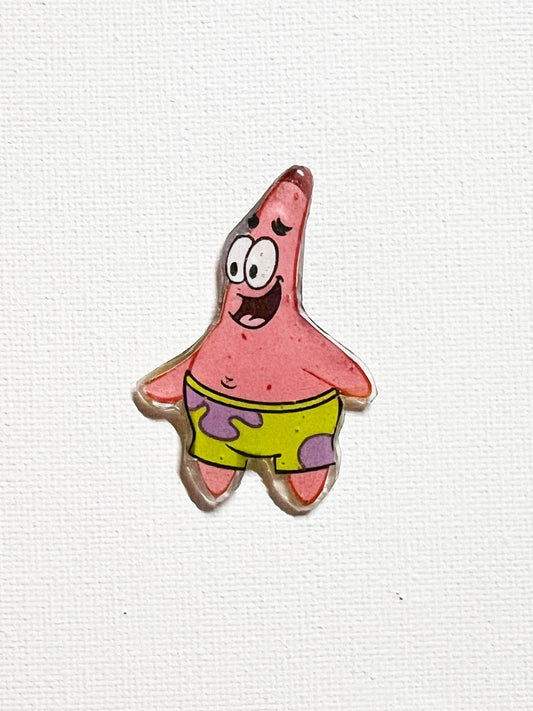 Upcycled Starfish Handmade Pin – Recycled Storybook Pin – Book Page Art Pin – Small Batch Resin B Grade