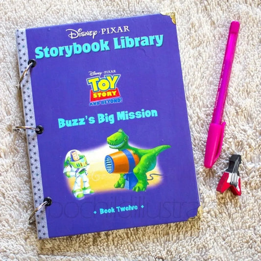 Space Man Upcycled Book Journal – Handmade Eco Friendly Storybook Notebook