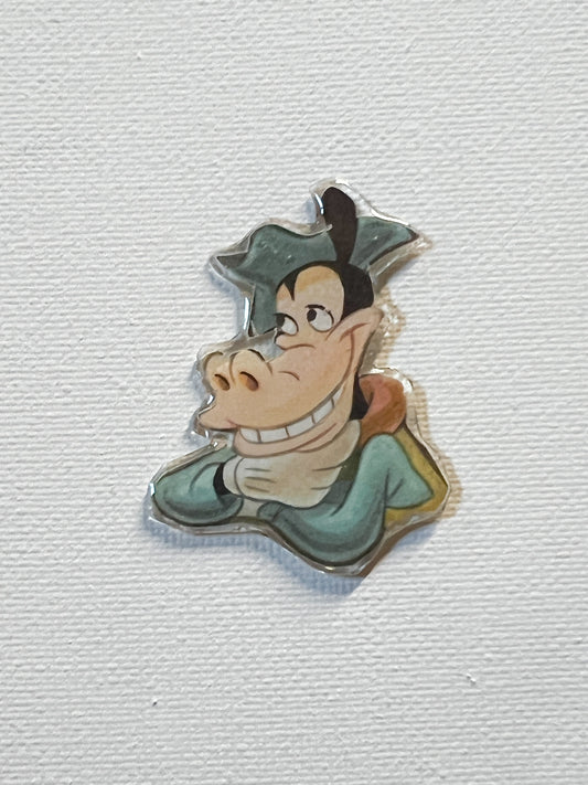 Upcycled Smiling Cow Handmade Pin – Recycled Storybook Pin – Book Page Art Pin – Small Batch Resin B Grade