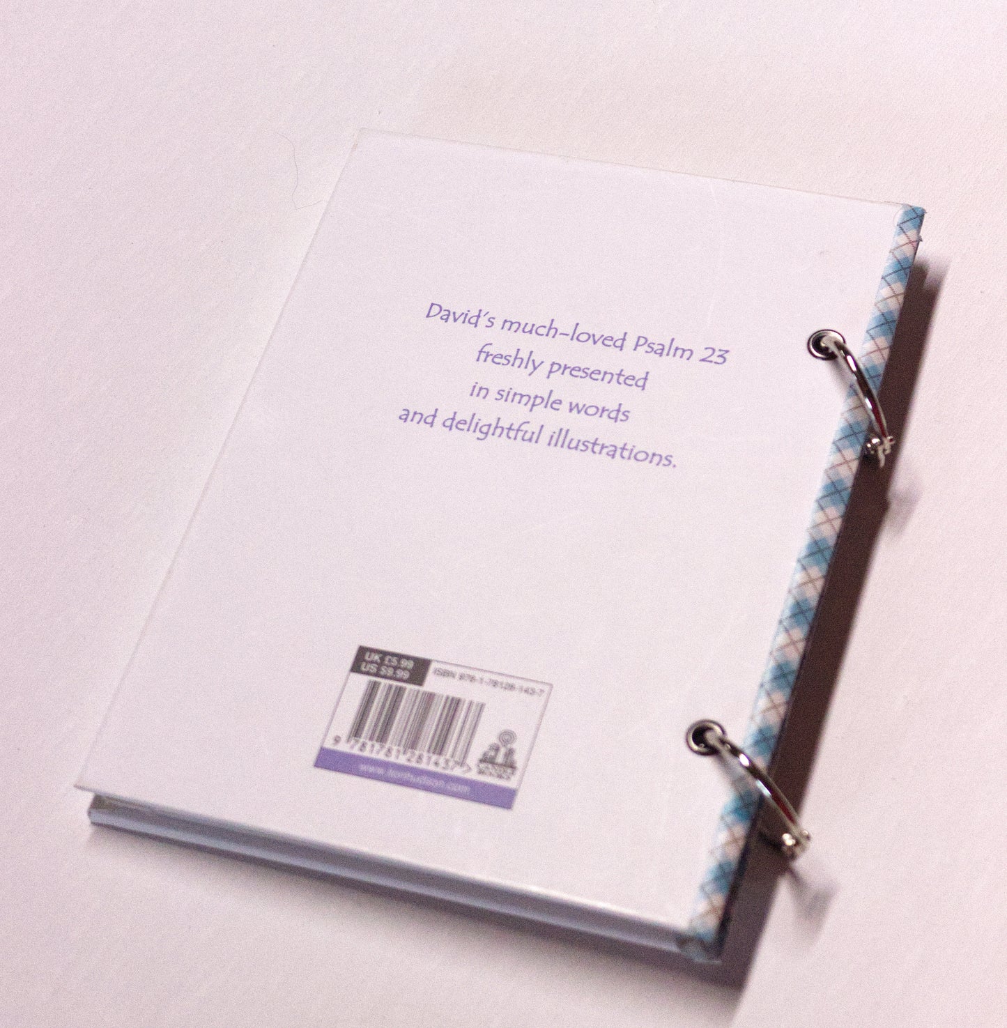 The Lord is My Shepherd Upcycled Book Journal – Handmade Eco Friendly Storybook Notebook