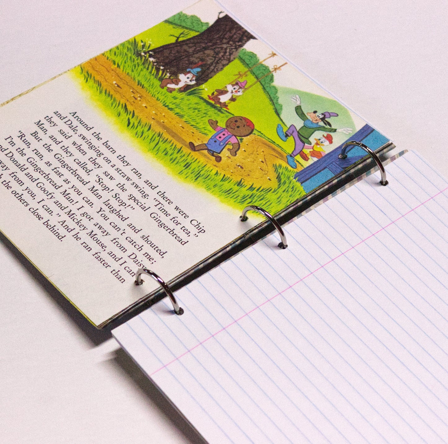 Nursery Rhymes Upcycled Book Journal – Handmade Eco Friendly Storybook Notebook