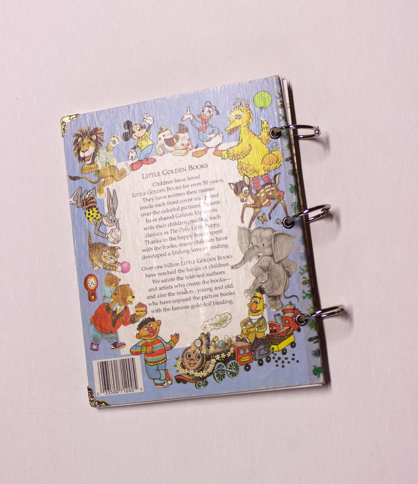 Nostalgic Kids’ Upcycled Book Journal – Handmade Eco Friendly Storybook Notebook