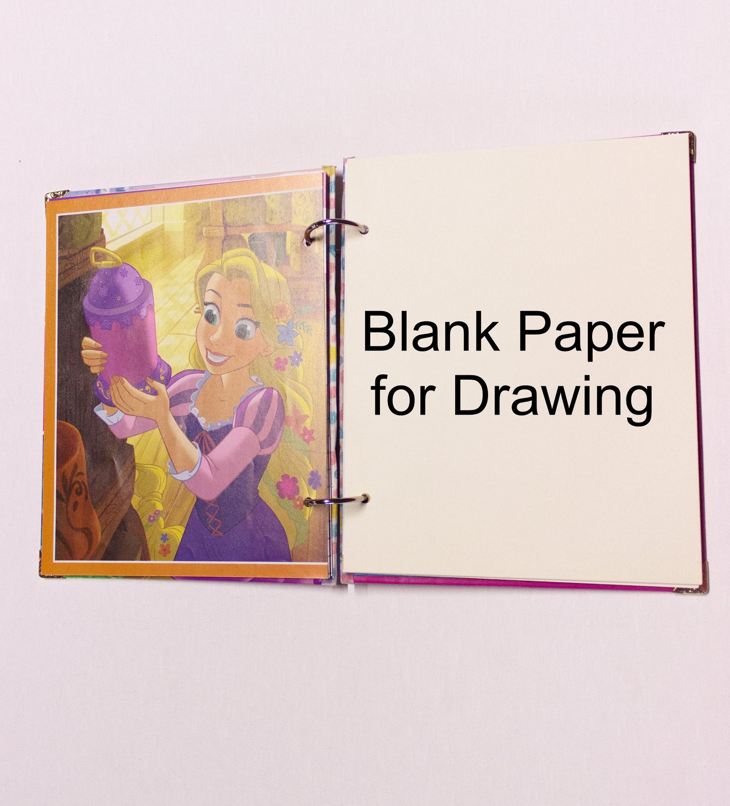 Enchanting Long Hair Princess Upcycled Book Journal – Handmade Eco Friendly Storybook Notebook