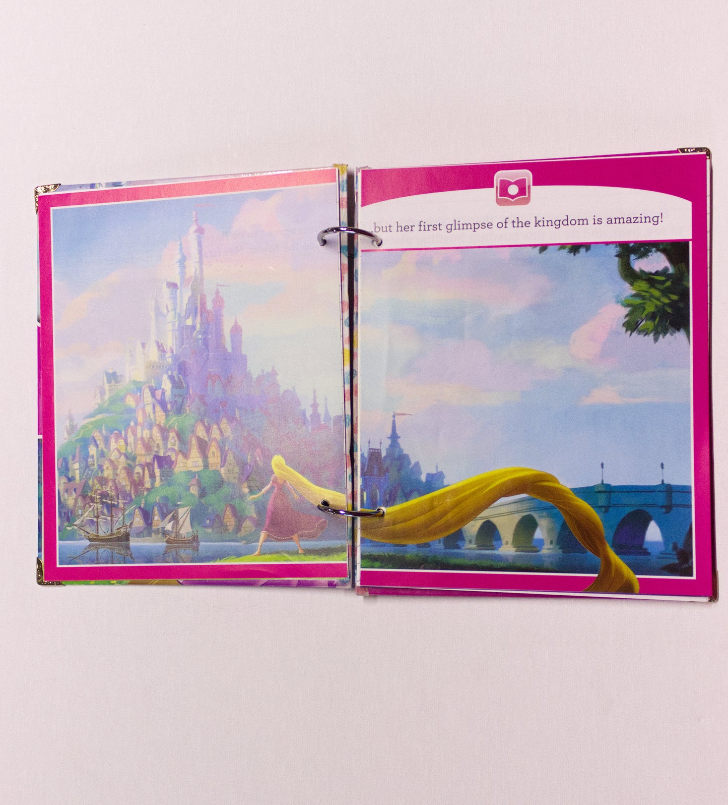 Enchanting Long Hair Princess Upcycled Book Journal – Handmade Eco Friendly Storybook Notebook