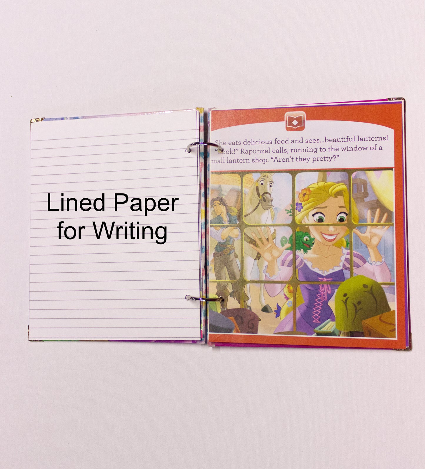 Enchanting Long Hair Princess Upcycled Book Journal – Handmade Eco Friendly Storybook Notebook