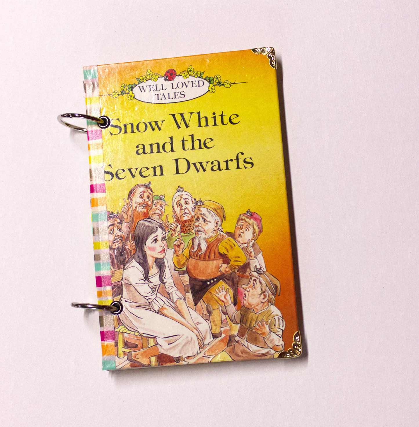 Snow White Upcycled Book Journal – Handmade Eco Friendly Storybook Mini Notebook