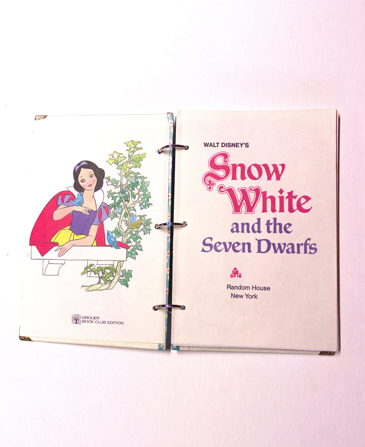 Classic Princess and Forest Friends Upcycled Book Journal – Handmade Eco Friendly Storybook Notebook