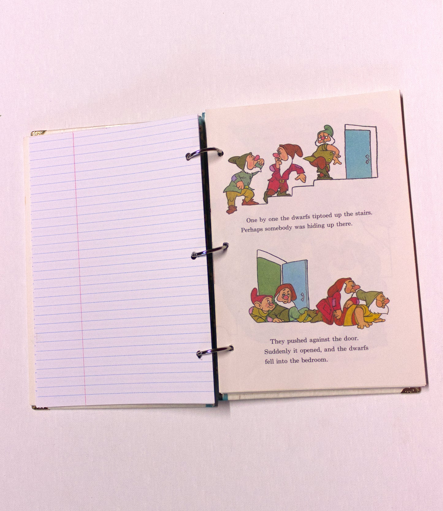 Classic Princess and Forest Friends Upcycled Book Journal – Handmade Eco Friendly Storybook Notebook