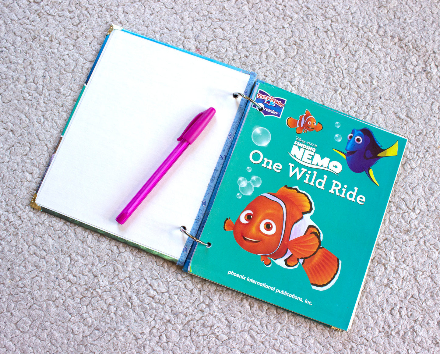 Ocean Adventure Upcycled Book Journal – Handmade Eco Friendly Storybook Notebook